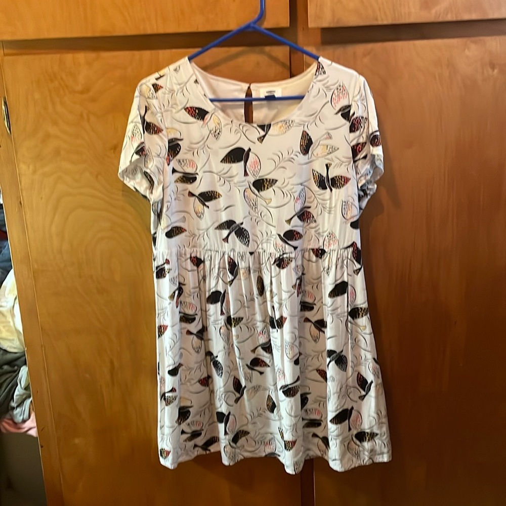 Bird print tunic